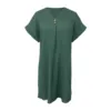 Dresses For Women 2024 Casual V Neck Solid Colour Pullover Comfortable Casual Button Down Dress Fashion Summer Dresses 2024 5