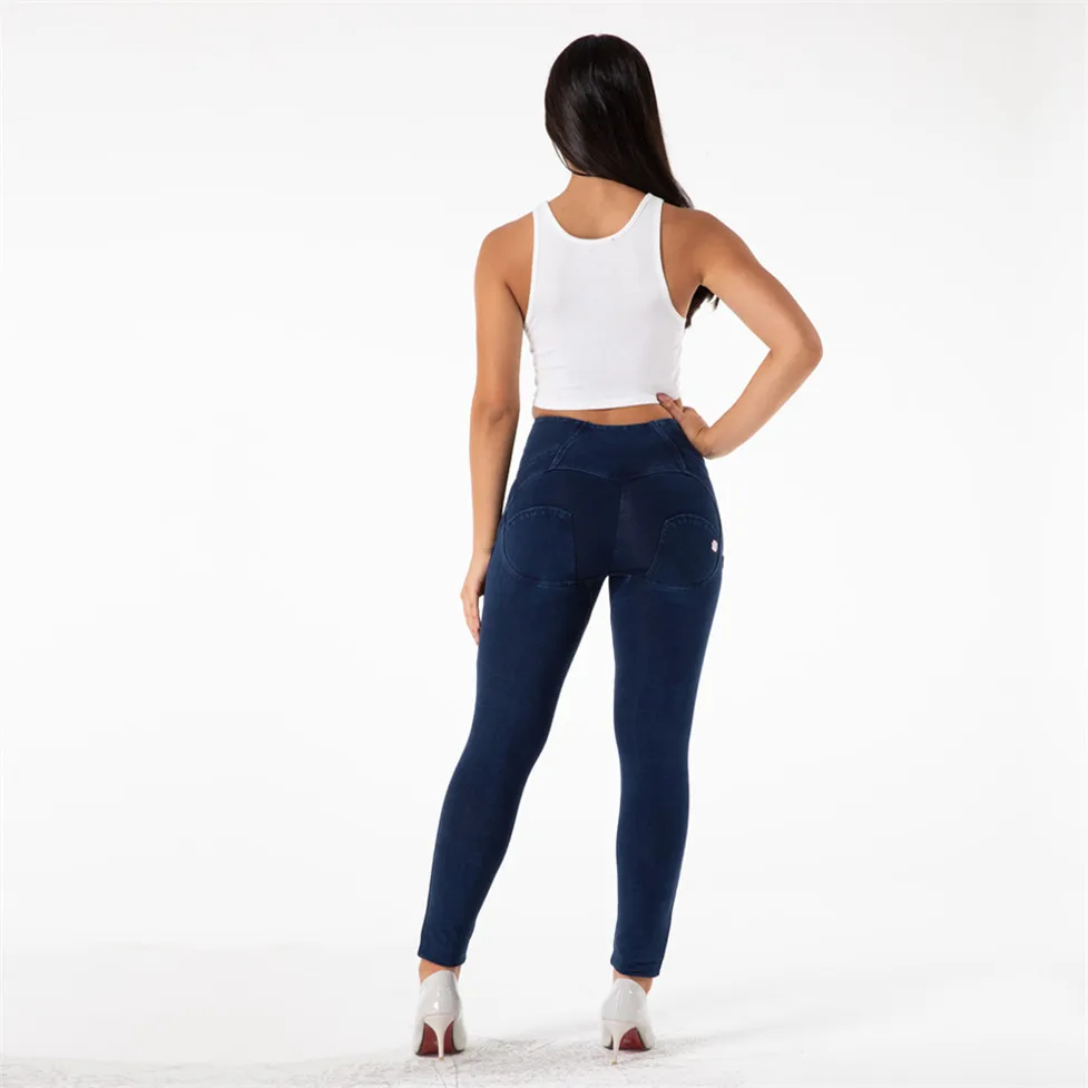 Melody High Waisted Jeans Women's Straight Leg Jeans Fitness