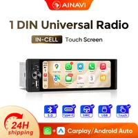 Autoradio universel AINAVI K40 K50 1 Din Carplay sans fil Android Auto Multimédia automobile MP5 Écran tactile HD IPS USB TYPE-C BT 5.0 1