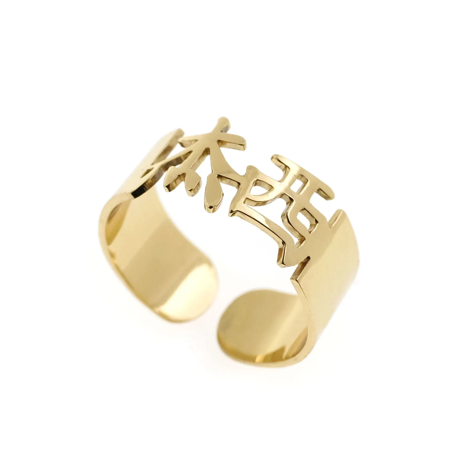 Custom Chinese Name Ring Personalized Name Ring Adjustable Chinese