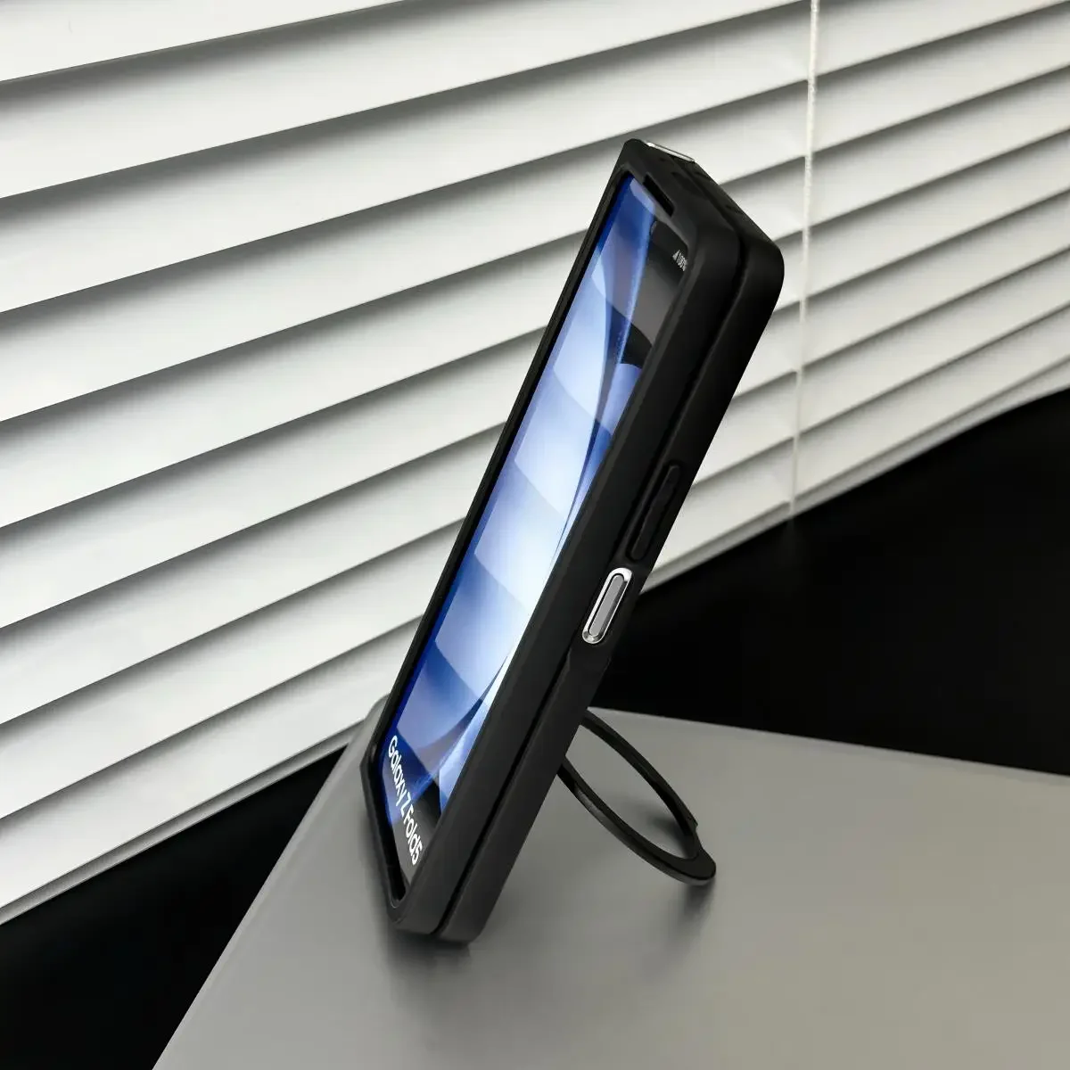 For Samsung Galaxy Z Fold 5 4 Magsafe Case Translucent Matte Kickstand Magnetic Holder Wireless Charging Shockproof Hard Cover