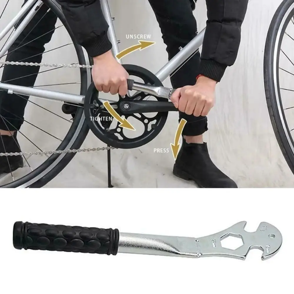 

MTB Road Bike Anti-Skid Long Handle Install Spanner Bicycle Spanner Bicycle Pedal Wrench Repair Tool