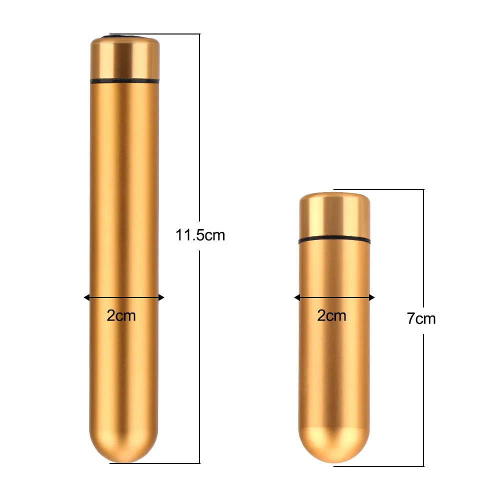 Bullet 7/11cm Vibratore in metallo per donna Stimolatore del clitoride Capezzolo l Plug anale Masturbatore femminile Ero Ana Pug Femae_voghion.com