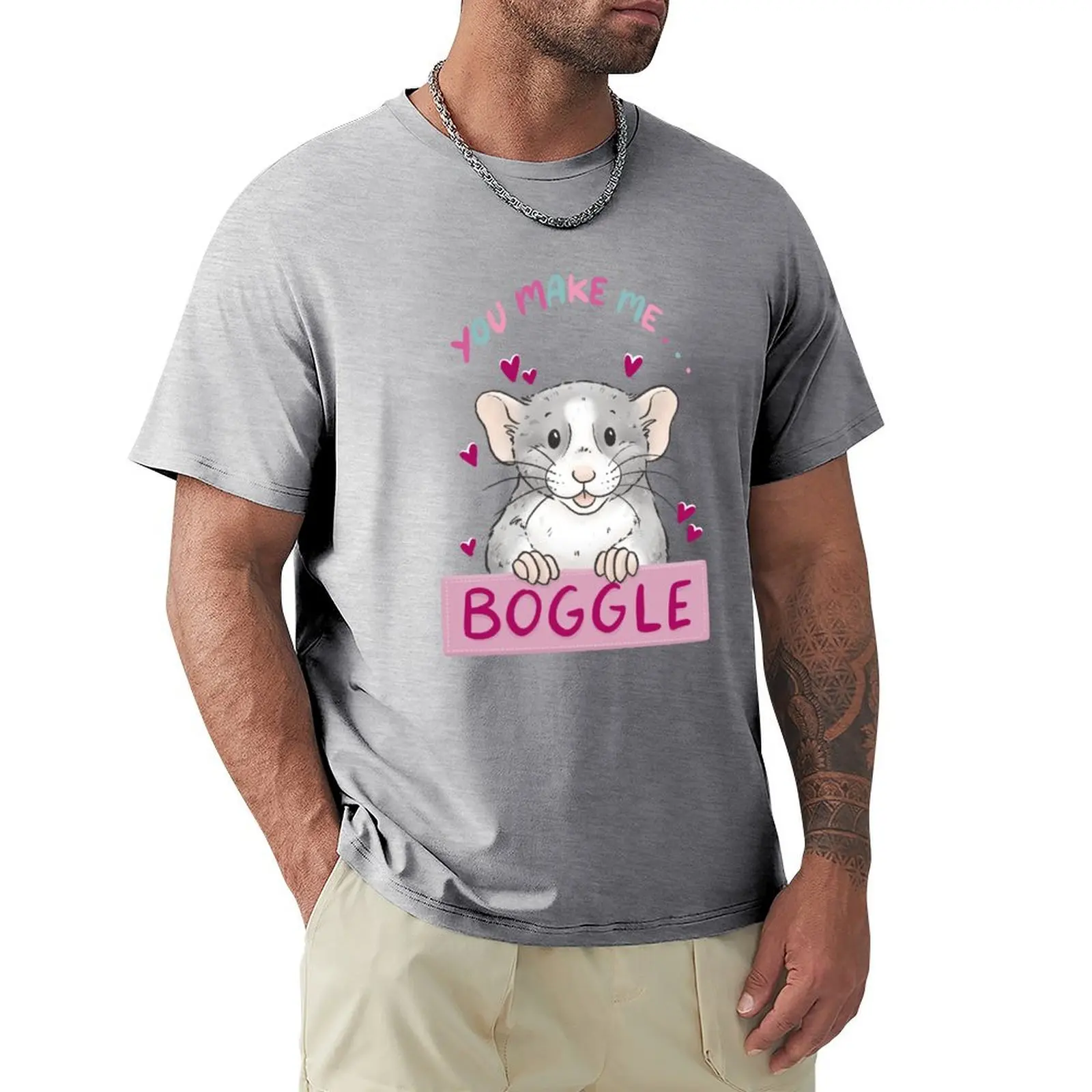 You Make Me Boggle T-Shirt Top Camicetta T-Shirt Aderenti Per Uomo