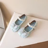Girls Mary Janes for Party Wedding Shows Bow Sequined Rhinestones Shallow Children Fashion Versatile Soft Kids Casual Shoes 2024 4