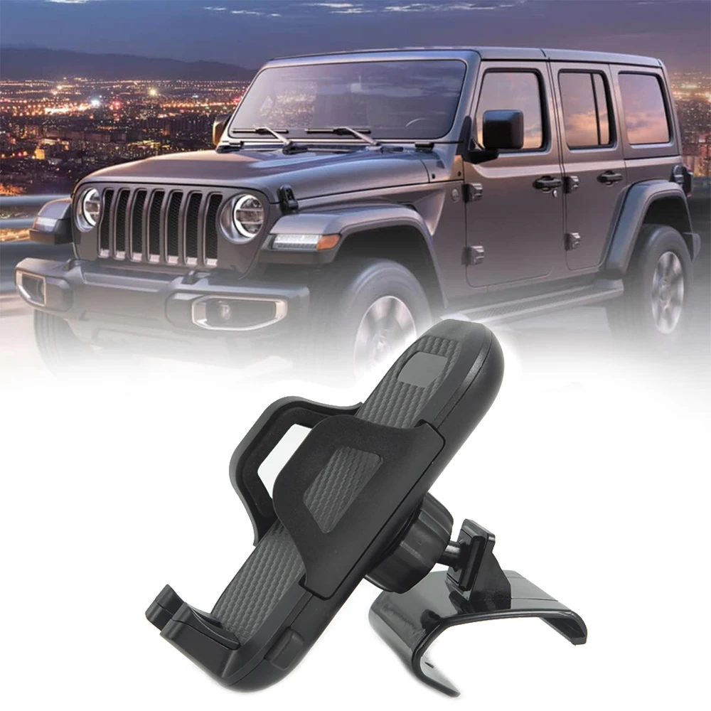 

Phone Mount Holder For Jeep Wrangler JL JLU Gladiator JT 2018 2019 2020 2021 2022 2023+ Rotatable Car Phone Mounting Bracket