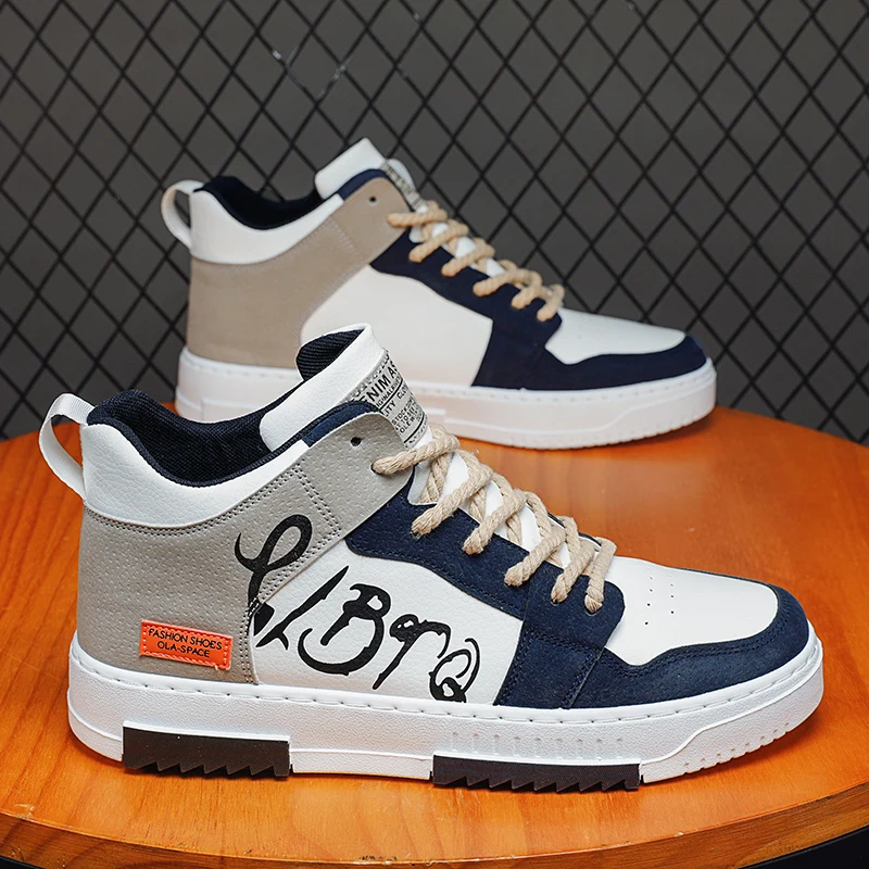 

CYYTL Men Shoes Casual Platform Leather Fashion Sneakers Summer Outdoor Tennis Sports Luxury Designer Skateboard Student Loafers