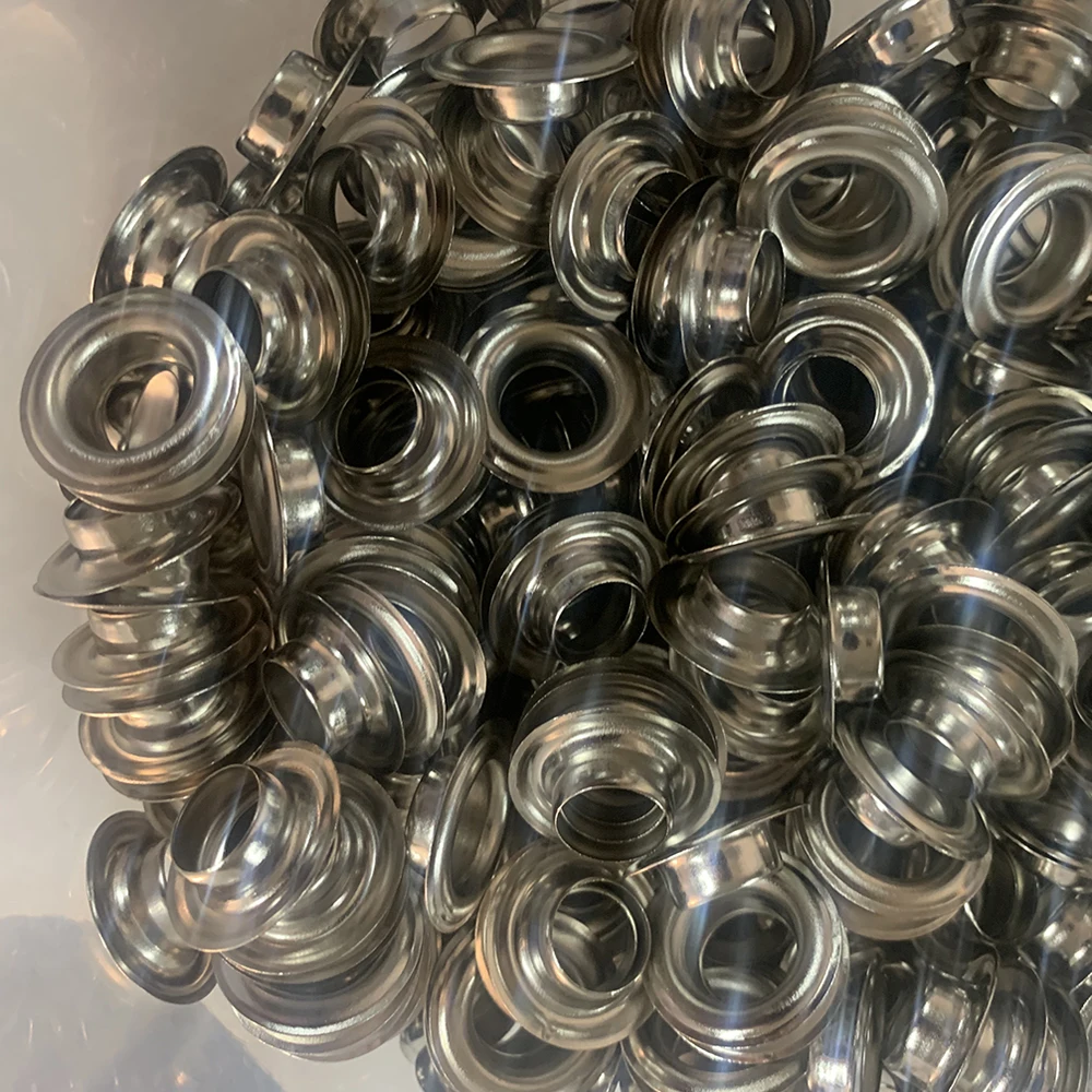 5000pcs 12mm Nickel Plated Metal Eyelet Grommet / Buttonholes / Rings Buttons