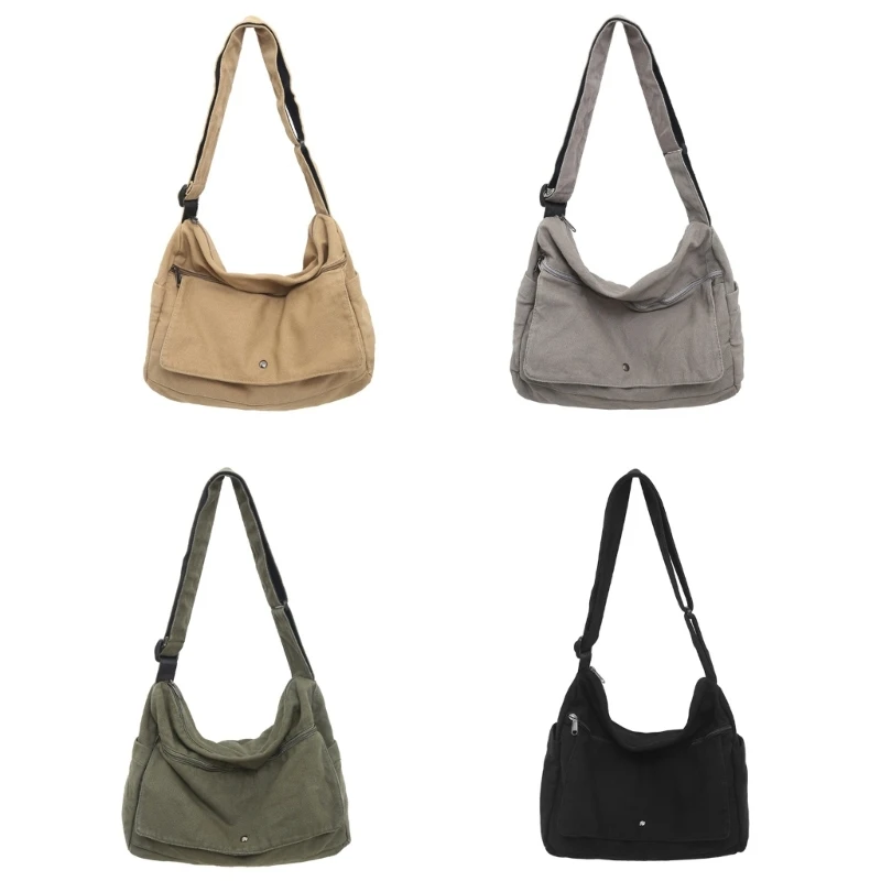 

Functional Canvas Shoulder Bag for Women Girls Durable Aesthetic Bags