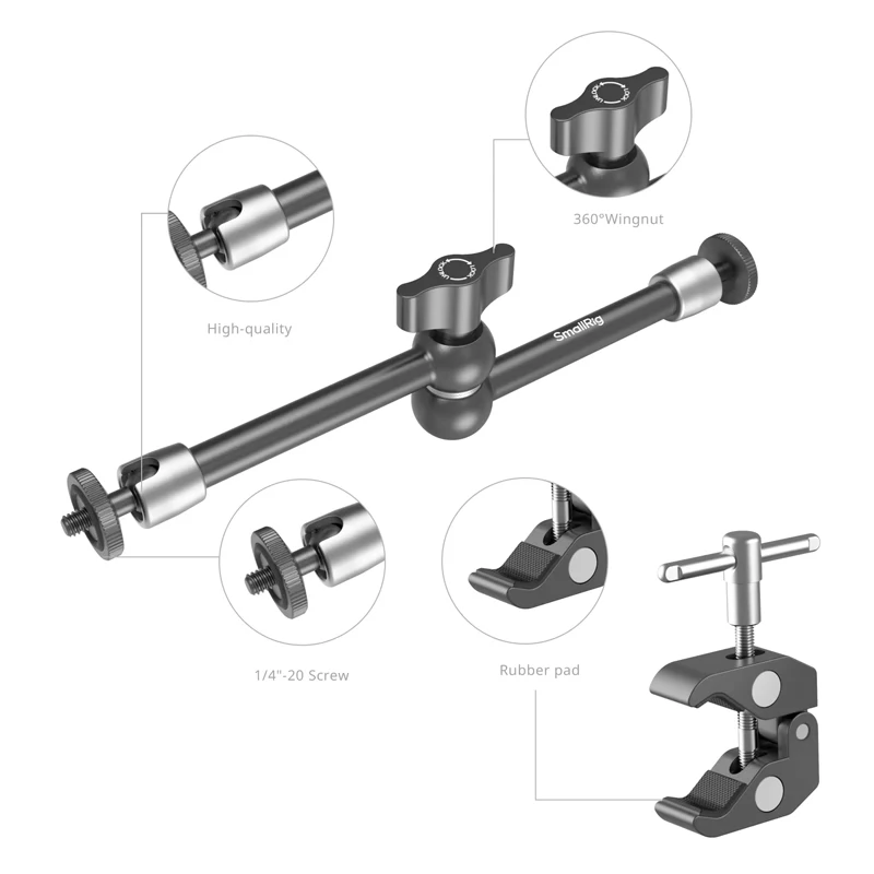 SmallRig 5326 Crab-Shaped Clamp for Phones (9.8