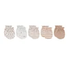 Cotton Newborn Baby Girl Mittens 5Pairs 0-6M Cartoon Baby Boy Anti-Grabbing Gloves Animal Infant Supplies Accessories Bebes 3