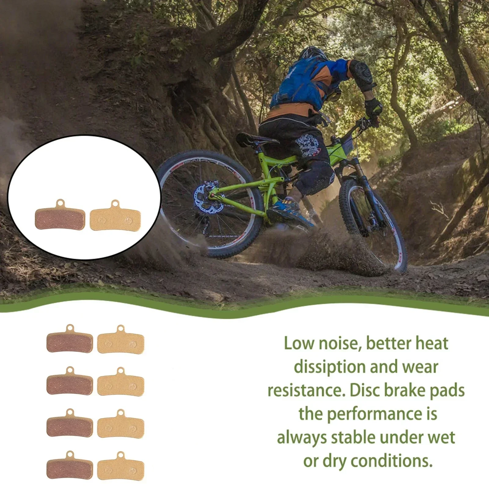 Bicycle Brake Pads SHIMANO D03S D02S Saint BR-M810 BR-M820 Deore XT BR-M8020 BR-M8120 Metal Brake Sheeet 4pcs