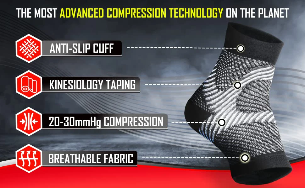 Calzini Compressione Graduata Donna ACWOO Supporto Per Caviglia,