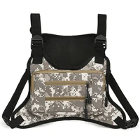 Front Chest Pack Multi-Pockets Fashion Sport Backpack Adjustable Strap Streetwear Chest Bag for Running Travel 1