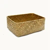 Flower Storage Baskets Seagrass Rattan Basket Woven Straw Storage Box Container Sundries Organizer Snack Store Storage Baskets 1