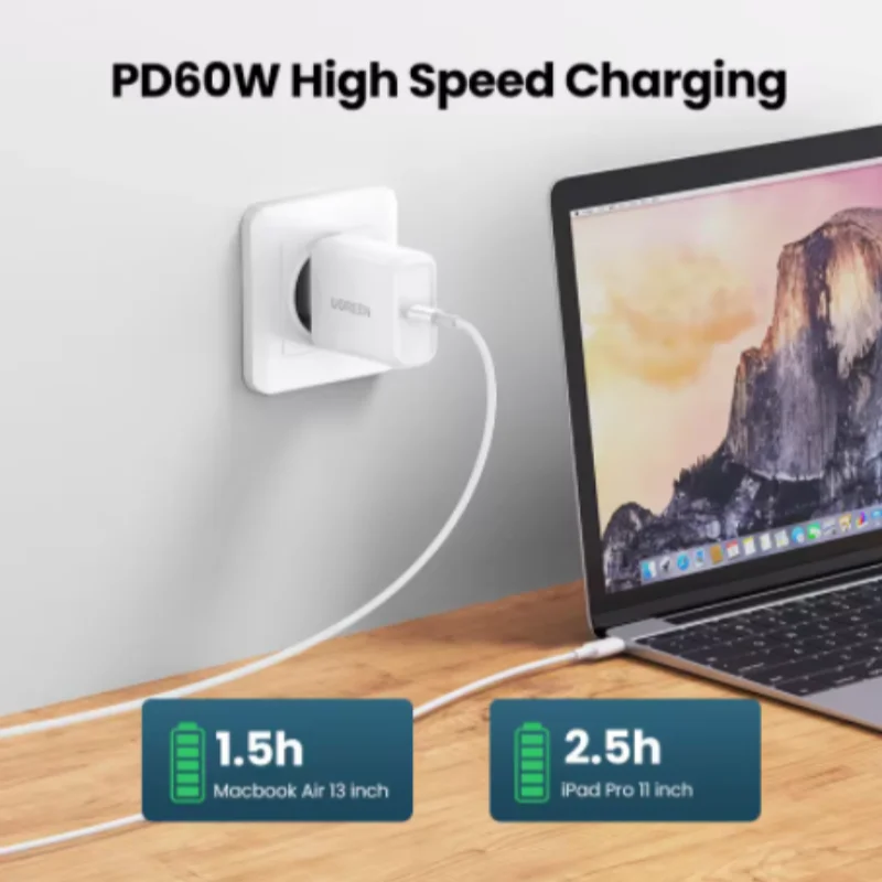 Ugreen High-Speed 60W USB-C to USB-C Fast Charge Data Cable