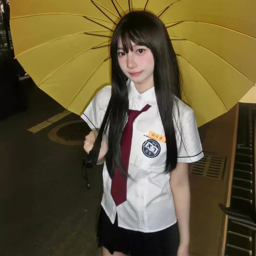 Korean School Uniform Jk Uniform Shirt Suit Summer College Wind Girl