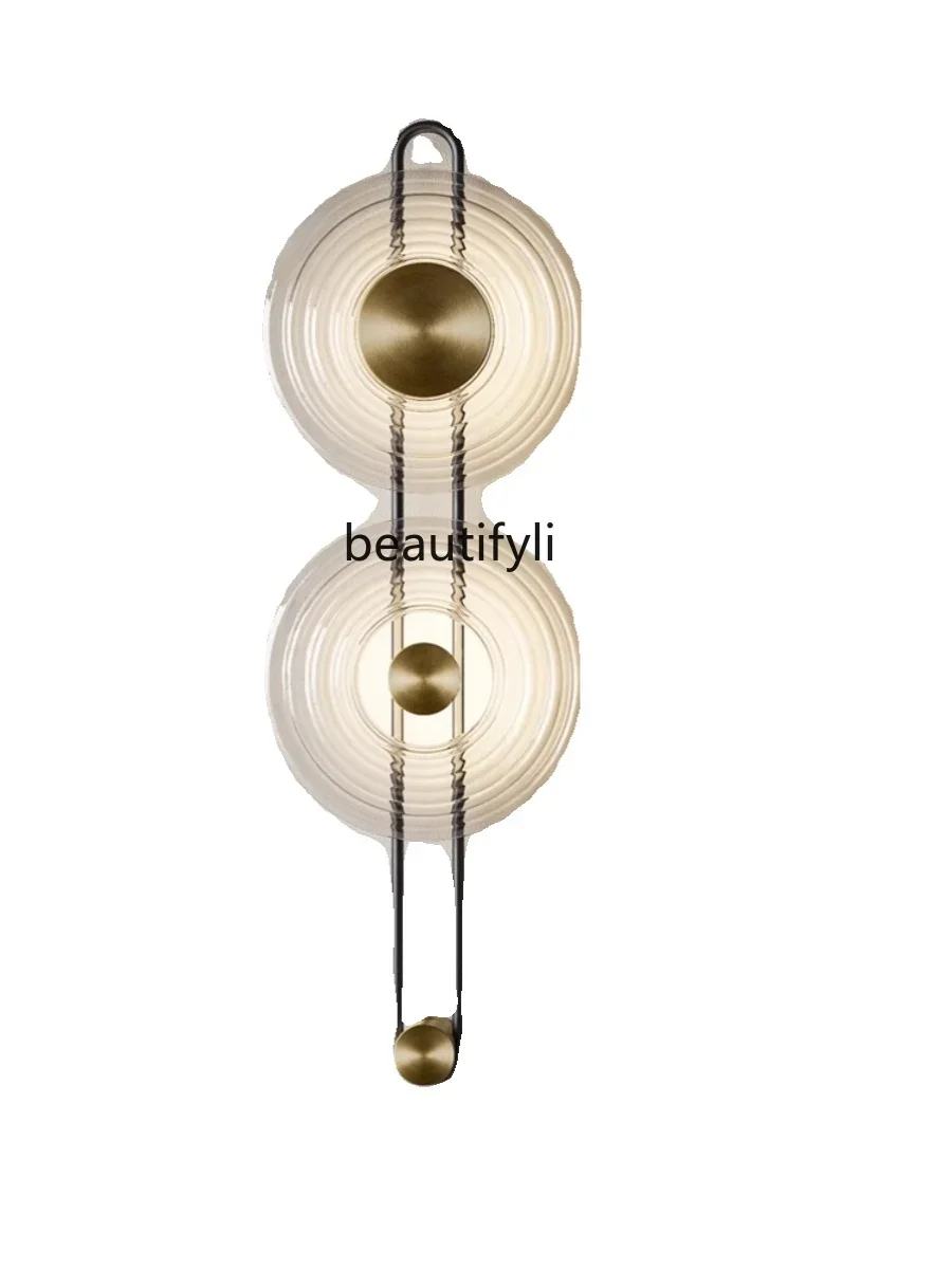 

Post-Modern Nordic Light Luxury Art Minimalist Creative Bedside Hotel Corridor Wall Lamp