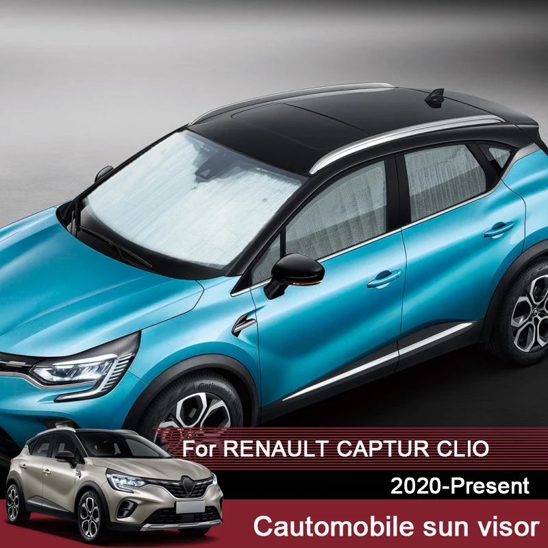 Copri Parabrezza Auto Invernale Per Renault Captur 2 2019-2023 - 148x116 Cm Con 9 Magneti
