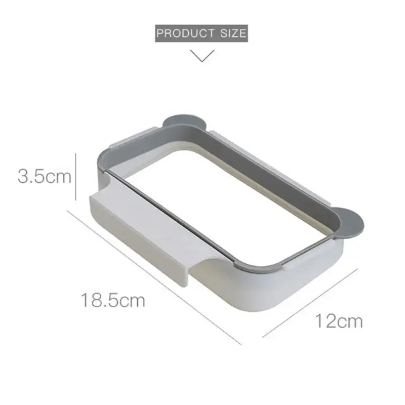 1pc 주방 캐비닛 도어 바구니 교수형 쓰레기통 쓰레기통 쓰레기 봉투 홀더 휴대용 주방 쓰레기 봉투 홀더 주방 가제트