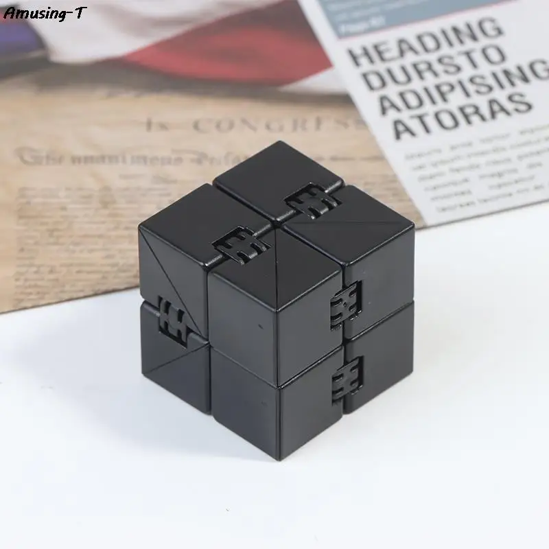 Adult Decompression Toy Infinity Magic Cube Puzzle Toys Relieve Stress Funny Hand Game Four Corner Maze Toys 1Pc