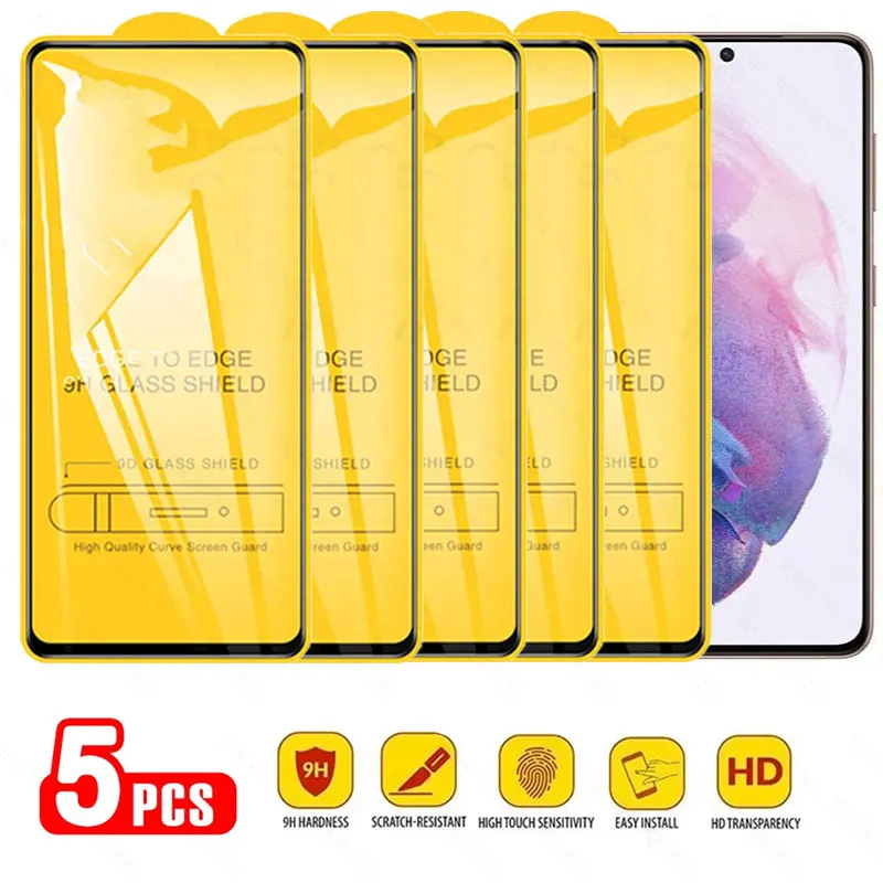 5-Pack Tempered Glass Screen Protector Film