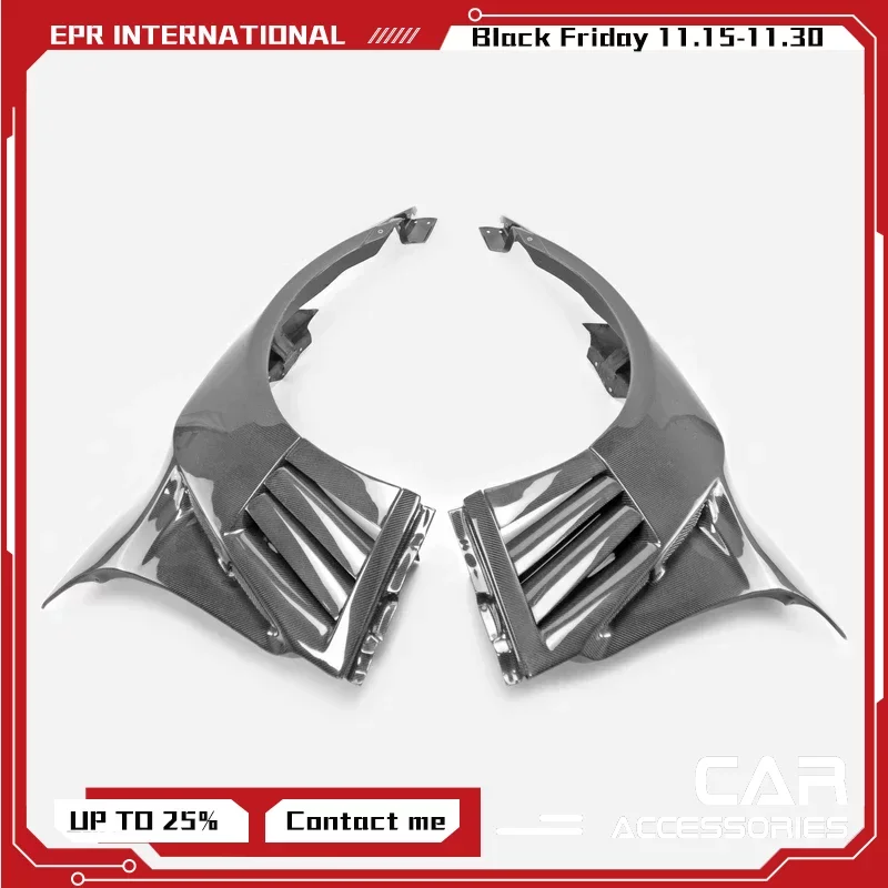 

EPR For Nissan GTR R35 2013 Ver VRS Style FRP Front fender with louver fin (Inc 6 fins, side maker use F51 Fuga)