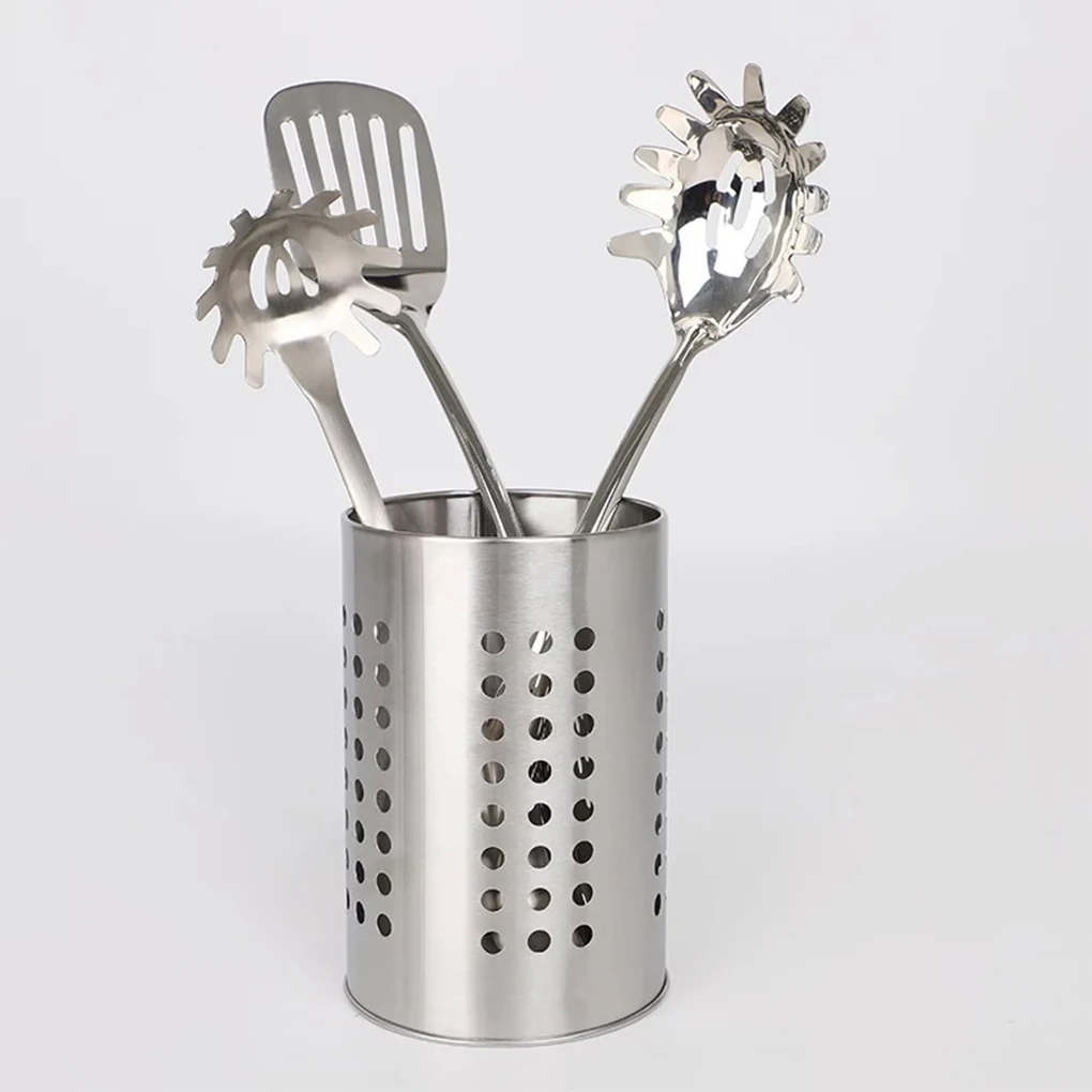

Chopsticks Holder Stainless Steel Home Bar Hotel Cafe Restaurant Kitchen Tableware Scoop Storage Hollow Drain Rack