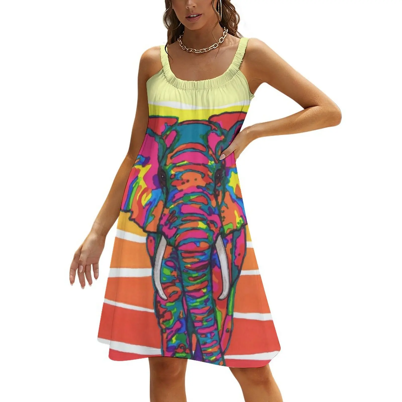 

African Elephant Beach Sling Skirt fairy dress dresses for woman