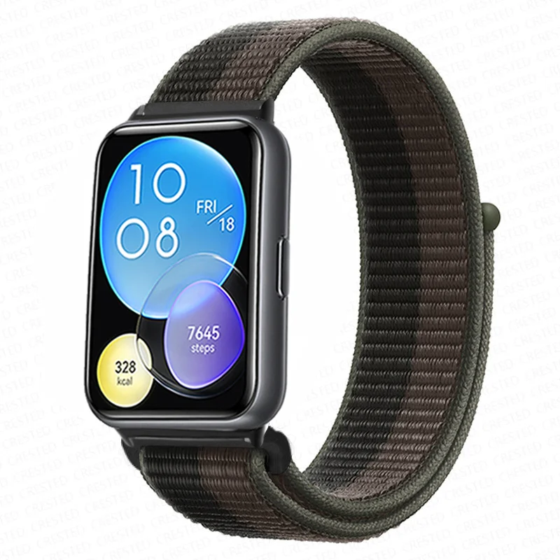 Enhanced Nylon Loop Band Smartwatch Replacement Wristband Bracelet - Durable and Stylish Nylon Strap