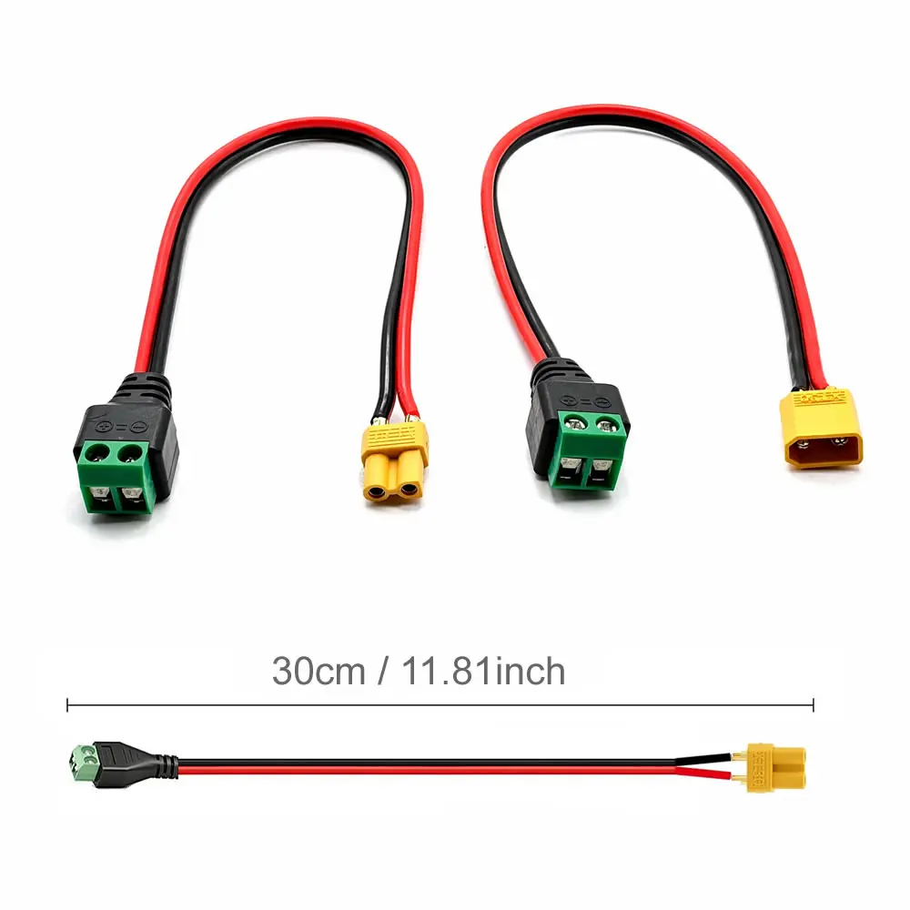 Câble XT30 sans soudure pour drone FPV, prêt à être branché sur une batterie.