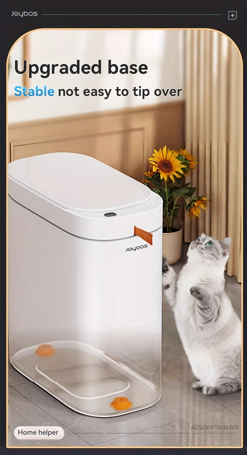 Smart Sensor Garbage Bathroom Trash Can Automatic Adsorption Bag Household Toilet Induction Waterproof Garbage Can Home Supplies