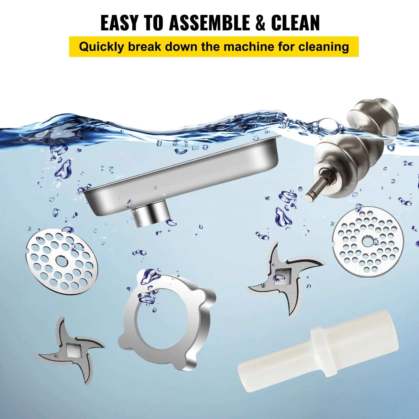 VEVOR 122 Kg/H 250 KG/H Electric Meat Mincer Chopper Heavy Duty Food Processors Kitchen Appliances Commercial Grinder Machine - Image 5