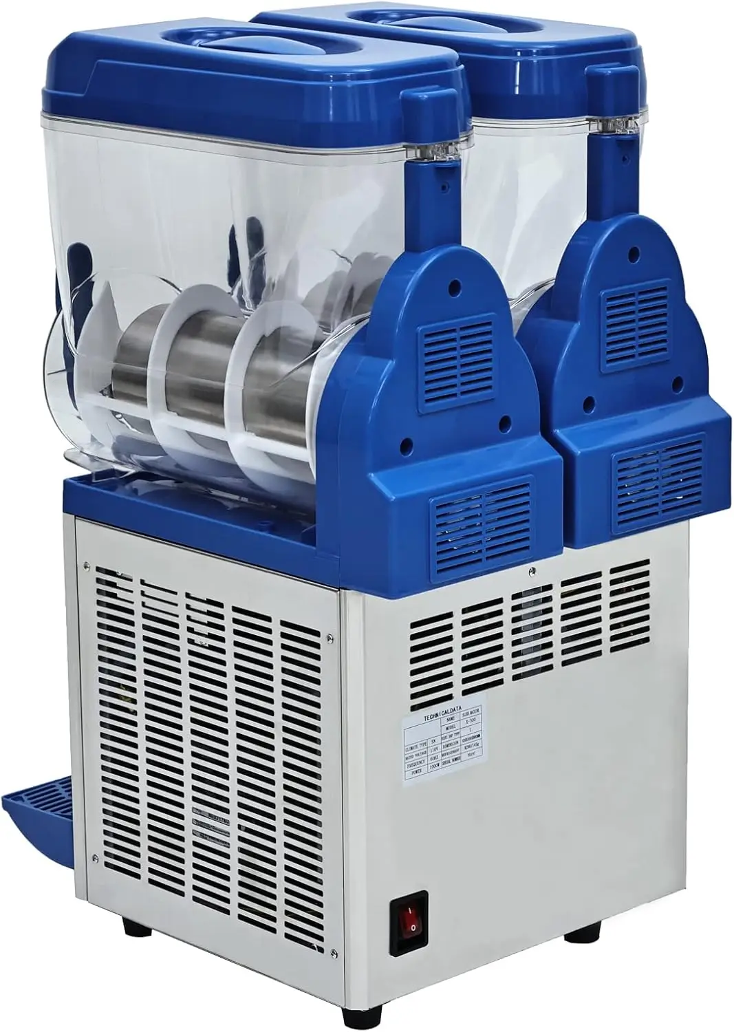 Gallons Commercial Slushy Machine 1000W, Stainless Steel Margarita Smoothie Frozen Drink Maker for Cocktail Ice Juice Tea Coffee 5