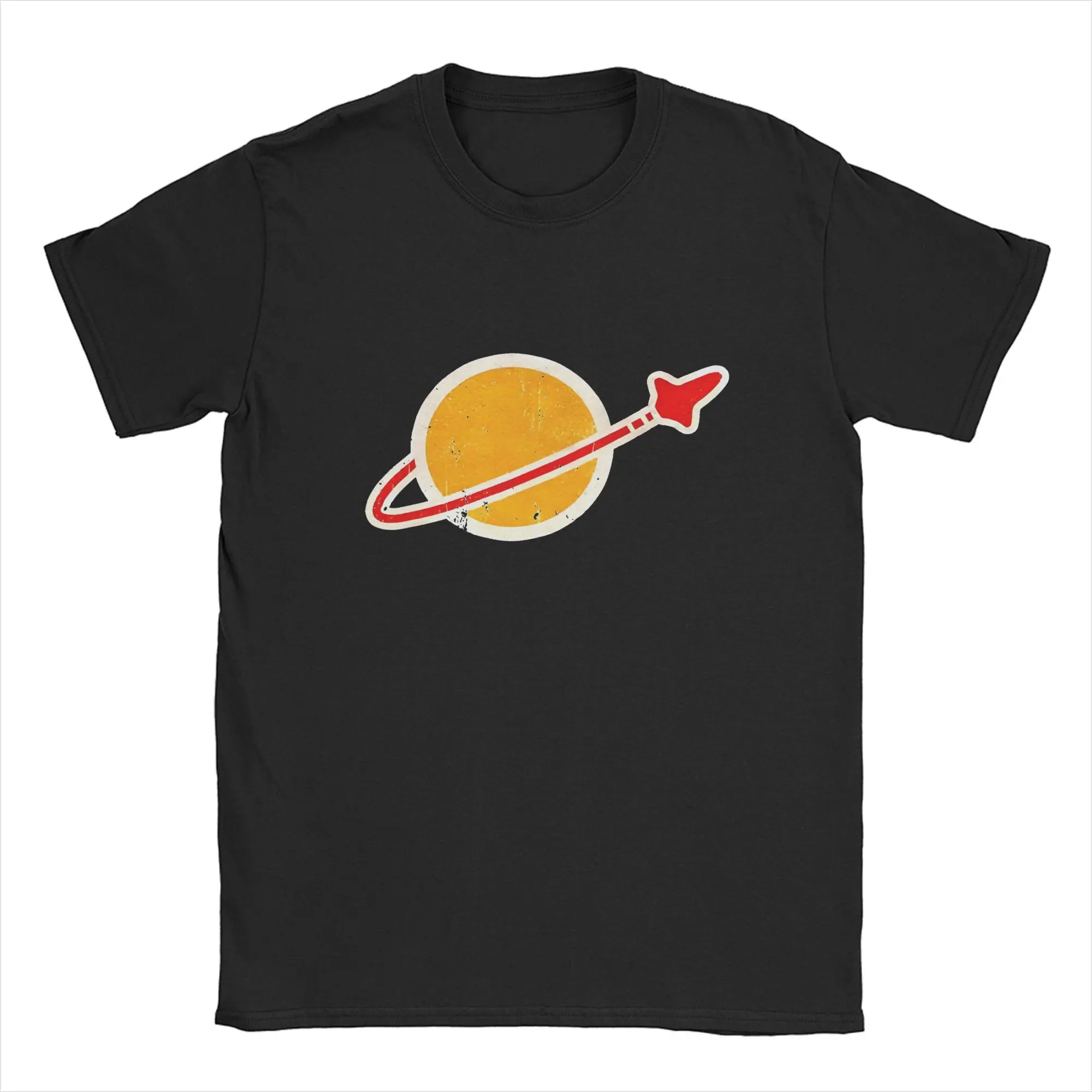 Classic Spaceman Vintage Lego Space 100% Cotton Men's T-Shirt – Round Collar, Short Sleeve Novelty Tee