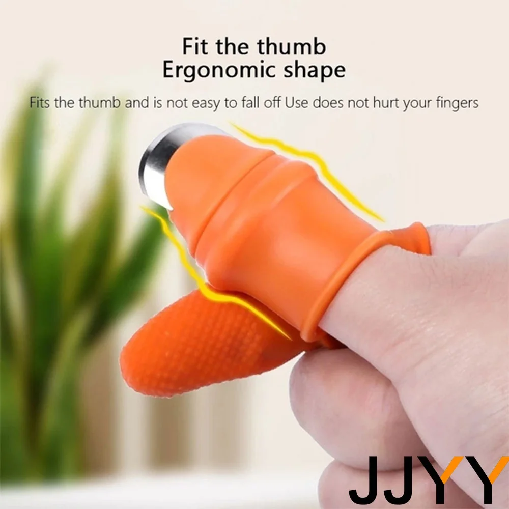 1Set/6PCS Silicone Thumb Knife Professional Harvesting Plant Knife Cut-resistant Finger Set Vegetable Garden Garden Orchard