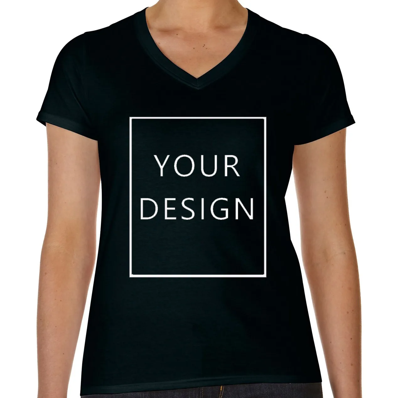 New Your Own Design Women Tshirt Brand Logo/picture Custom Slim Body