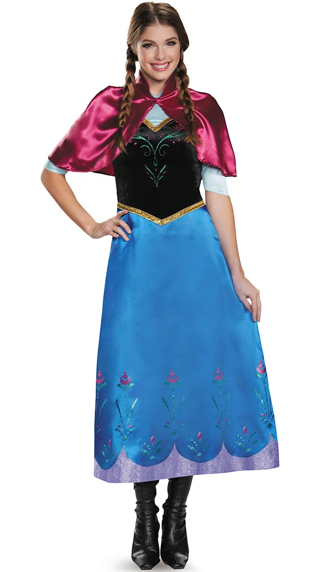 Déguisement Anna La Reine des Neiges Adulte - Robe et Cape
