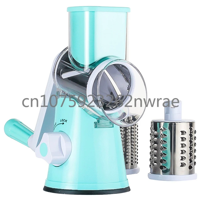 Manual Rotary Cheese Grater, Kitchen Speed Round Tumbling Box Shredder Drum  Vegetable Slicer Nuts Grinder for Veggie, Potato - AliExpress
