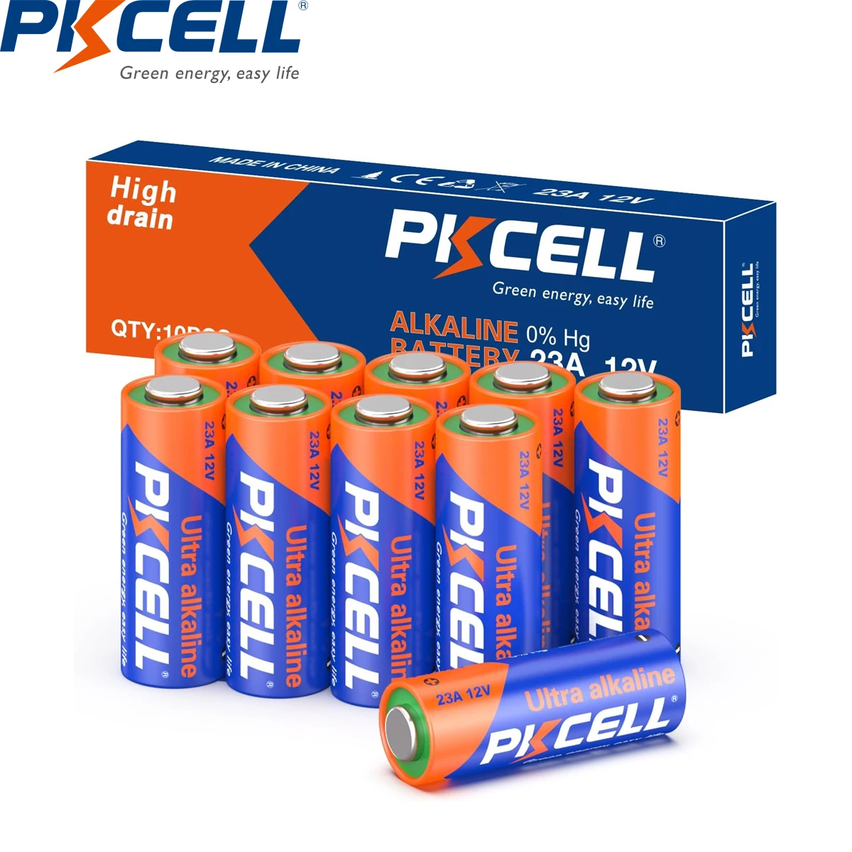 Tpower 5X A23 23A Alkaline Remote Batteries 12V LRV08 MN21 23A Non Recharge - Foto 7