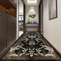 Modern Long Corridor Carpet Non-slip Washable Hall Runner Carpets Rugs Runway Home Decoration Hotel Hallway Rug Customizable Rug 1