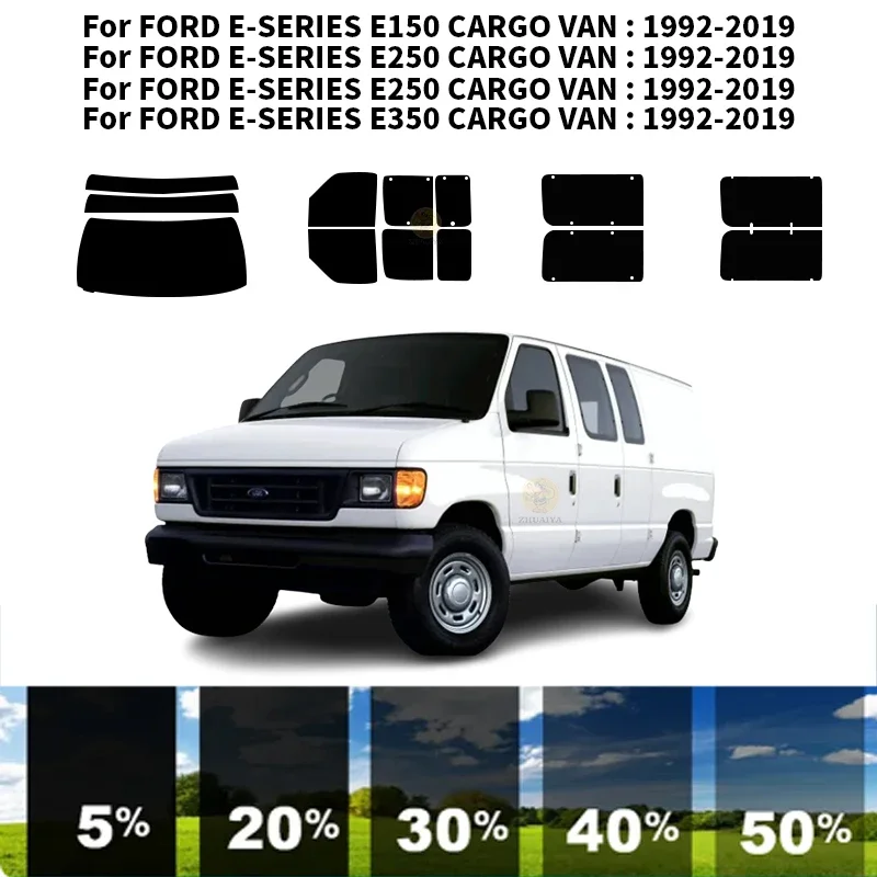 

Precut nanoceramics car UV Window Tint Kit Automotive Window Film FORD FORD E-SERIES E150 CARGO VAN 1992-2019