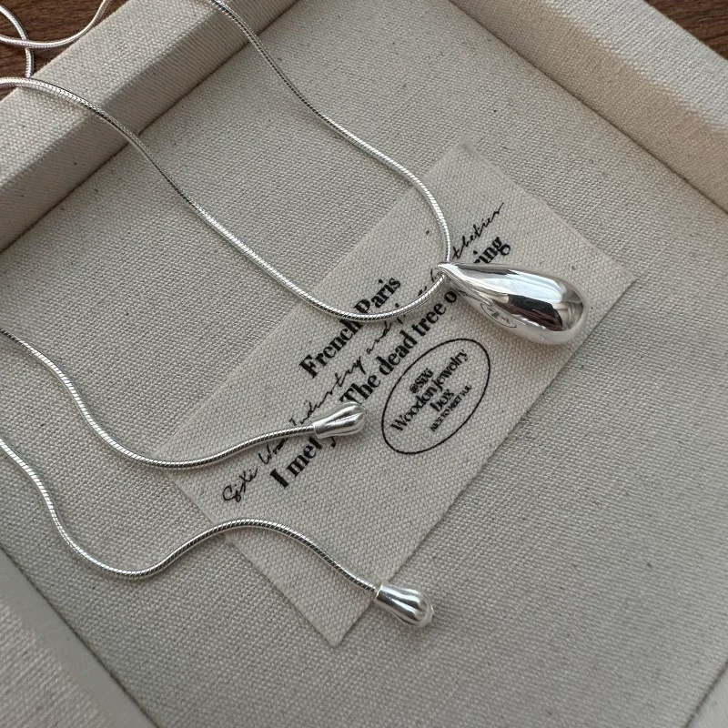 925 Sterling Silver Drop Necklace for...