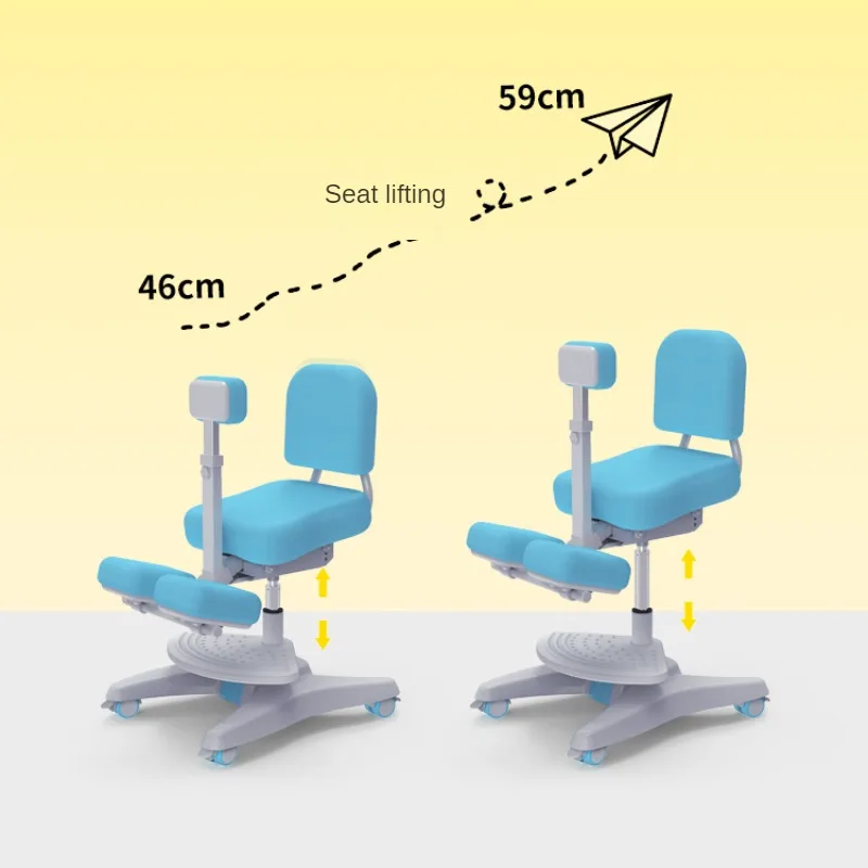Ergonomic Children's Posture Correction Chair Adjustable Height Kneeling Study Chair for Students Supportive School Furniture