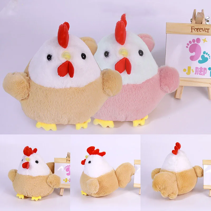 Chicken Plush Pillow Toy - Soft Hen Stuffed Animal Doll For Kids Gifts & Home Decor