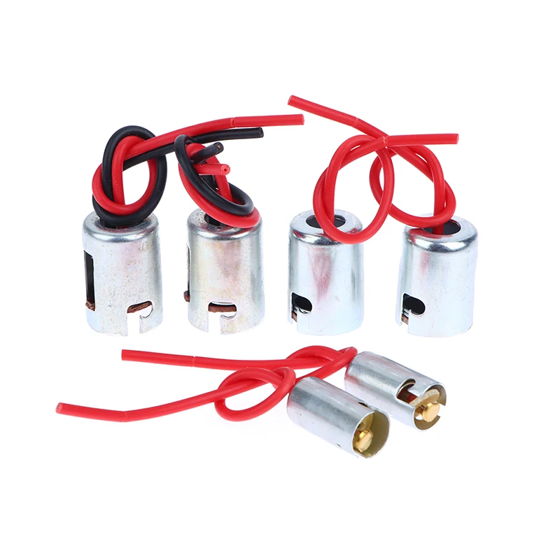 BA15S BA15D BA9S T9 Car Brake Light Turn Signal Lamp Holder Bulb Socket Halogen Headlamp Pigtail Connector Holder 2Pcs