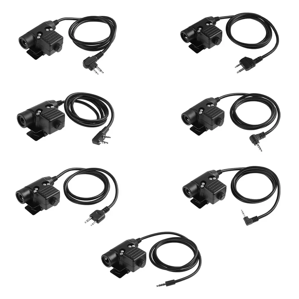 U94 PTT Cable Plug Military Adapter Z113 Standard Version Walkie Talkie Motorola Kenwood TYT F8 BAOFENG 5R Radio Hunting
