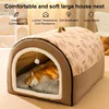 Warm Dog House Detachable Pet Sleeping Bed for Small Medium Dogs Cats Soft Non-slip Dog Kennel Puppy Kitten Nest Pet Supplies 2
