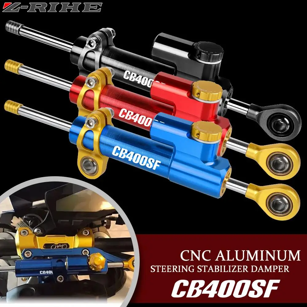 

Universal Motorcycle Adjustable Steering Damper Stabilizer For Honda CB400SF CB400 VTEC 1992-1998 1993 1994 1995 1996 CB 400 SF