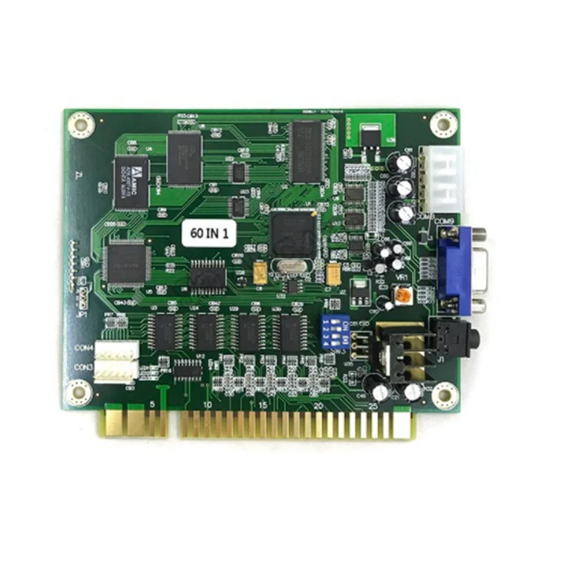 ABGN 2X 60 in 1 멀티케이드 PCB 보드 아케이드 게임 보드 (28핀 케이블 VGA 출력 포함) Jamma 아케이드용 수평형 아케이드 게임 보드